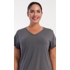 Dámská noční košile s krátkým rukávem Alexandra (Barva Šedá - tmavě, Velikost XL)
