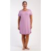 Dámská noční košile s krátkým rukávem Liliana (Barva Tělová, Velikost XL)