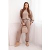Dámský set ART25353 s volnou mikinou a kalhotami (Velikost UNI, Barva Béžová)