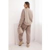 Dámský set ART25353 s volnou mikinou a kalhotami (Velikost UNI, Barva Béžová)