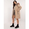 Dámská zimní bunda SK-KR-HH-2408.52P Facotry Price (Barva Béžová, Velikost S)