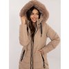 Dámská zimní bunda SK-KR-HH-2408.52P Facotry Price (Barva Béžová, Velikost S)