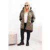 Dámská bunda Plus Size 5419 (Velikost UNI, Barva Zelená)