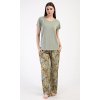 Dámské pyžamo dlouhé Marta (Barva Zelená, Velikost S)