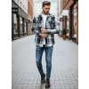 Pánská flanelová košile Dstreet DX2673 (Velikost M, Barva Černá)
