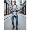 Pánská flanelová košile Dstreet DX2673 (Velikost M, Barva Černá)
