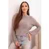 Dámský svetr ART2561s alpaky (Velikost UNI, Barva Šedá - tmavě)