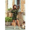 Numoco dámské šaty SOFIA 287-13 (Velikost 2XL/3XL, Barva Zelená)