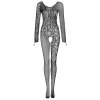 Obsessive Bodystocking G326 (Velikost S/M, Barva Černá)