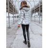 Dámská bunda NELLY stříbrná Dstreet TY2273 (Velikost M, Barva Stříbrná)