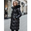Dámská zimní bunda ELECIO dlouhá, prošívaná s kapucí Dstreet TY5178z (Velikost S, Barva Černá)