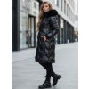 Dámská zimní bunda ELECIO dlouhá, prošívaná s kapucí Dstreet TY5178z (Velikost S, Barva Černá)