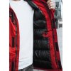Pánská bunda parka zimní červená Dstreet TX2995z (Velikost S, Barva Červená)