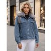 Dámská bunda FURDENIM džínová Dstreet TY4755z (Velikost S, Barva Modrá - světle)