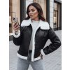 Dámská bunda FURBLAZE s kožíškem Dstreet černá TY4730z (Velikost S, Barva Černá)