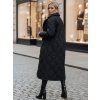 Dámská bunda dlouhá TRENDIFY Dstreet TY4378z (Velikost S, Barva Černá)