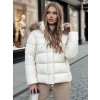 Dámská zimní bunda dlouhá CROMBILA Dstreet TY4101z (Velikost S, Barva Bílá)