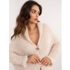 Dámský svetr TW-SW-BI-25002.88P s knoflíky (Barva Tělová, Velikost UNI)