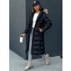 Dámská dlouhá bunda LUXWARM Dstreet TY4374 (Velikost S, Barva Černá)
