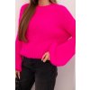 Dámský svetr ART1898 z mohairu (Velikost UNI, Barva Fuchsie Neon)