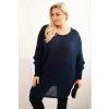 Dámský svetr Plus Size PLUS3 (Velikost UNI, Barva Zelená)