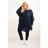 Dámský svetr Plus Size PLUS3 (Velikost UNI, Barva Zelená)