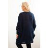 Dámský svetr Plus Size PLUS3 (Velikost UNI, Barva Zelená)