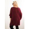 Dámský svetr Plus Size PLUS3 (Velikost UNI, Barva Zelená)
