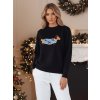 Dámský svetr se psem CHICPAWS Dstreet MY2541z (Velikost S/M, Barva Černá)