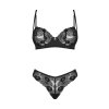 Set Obsessive Serena Love 2-pcs set (Velikost XL/2XL, Barva Černá)