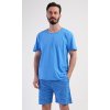 Pánské pyžamo šortky Sebastian (Barva Modrá, Velikost M)