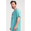 Pánská noční košile s krátkým rukávem Honolua bay (Barva Modrá - světle, Velikost M)