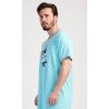 Pánská noční košile s krátkým rukávem Honolua bay (Barva Modrá - světle, Velikost M)