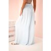 Široké dámské kalhoty  Holy s elastickým pasem (Velikost UNI, Barva Bílá)