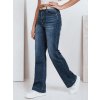 Dámské džíny wide leg Dstreet UY2765 (Velikost 34, Barva Šedá - tmavě)