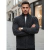 Pánský svetr na rozepínání Dstreet WX2252z (Velikost L, Barva Šedá - tmavě)