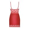 Košilka Obsessive Lovica chemise (Velikost 2XL, Barva Červená)