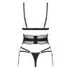 Set Obsessive Lobellis 3-pcs set (Velikost XL/2XL, Barva Černá)