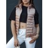 Dámská vesta STYLISHZ Dstreet TY4439 (Velikost S, Barva Hnědá)
