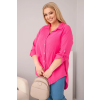 Dámská košile Plus Size 65622 (Velikost UNI, Barva Zelená)