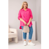 Dámská košile Plus Size 65622 (Velikost UNI, Barva Zelená)