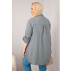 Dámská košile Plus Size 65622 (Velikost UNI, Barva Zelená)