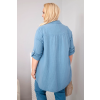 Dámská košile Plus Size 65622 (Velikost UNI, Barva Zelená)