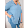 Dámská košile Plus Size 65622 (Velikost UNI, Barva Zelená)