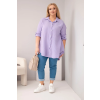 Dámská košile Plus Size 65622 (Velikost UNI, Barva Zelená)