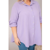 Dámská košile Plus Size 65622 (Velikost UNI, Barva Zelená)