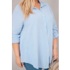 Dámská košile Plus Size 65622 (Velikost UNI, Barva Zelená)