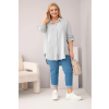 Dámská košile Plus Size 65622 (Velikost UNI, Barva Zelená)
