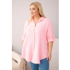 Dámská košile Plus Size 65622 (Velikost UNI, Barva Zelená)