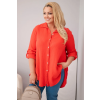 Dámská košile Plus Size 65622 (Velikost UNI, Barva Zelená)